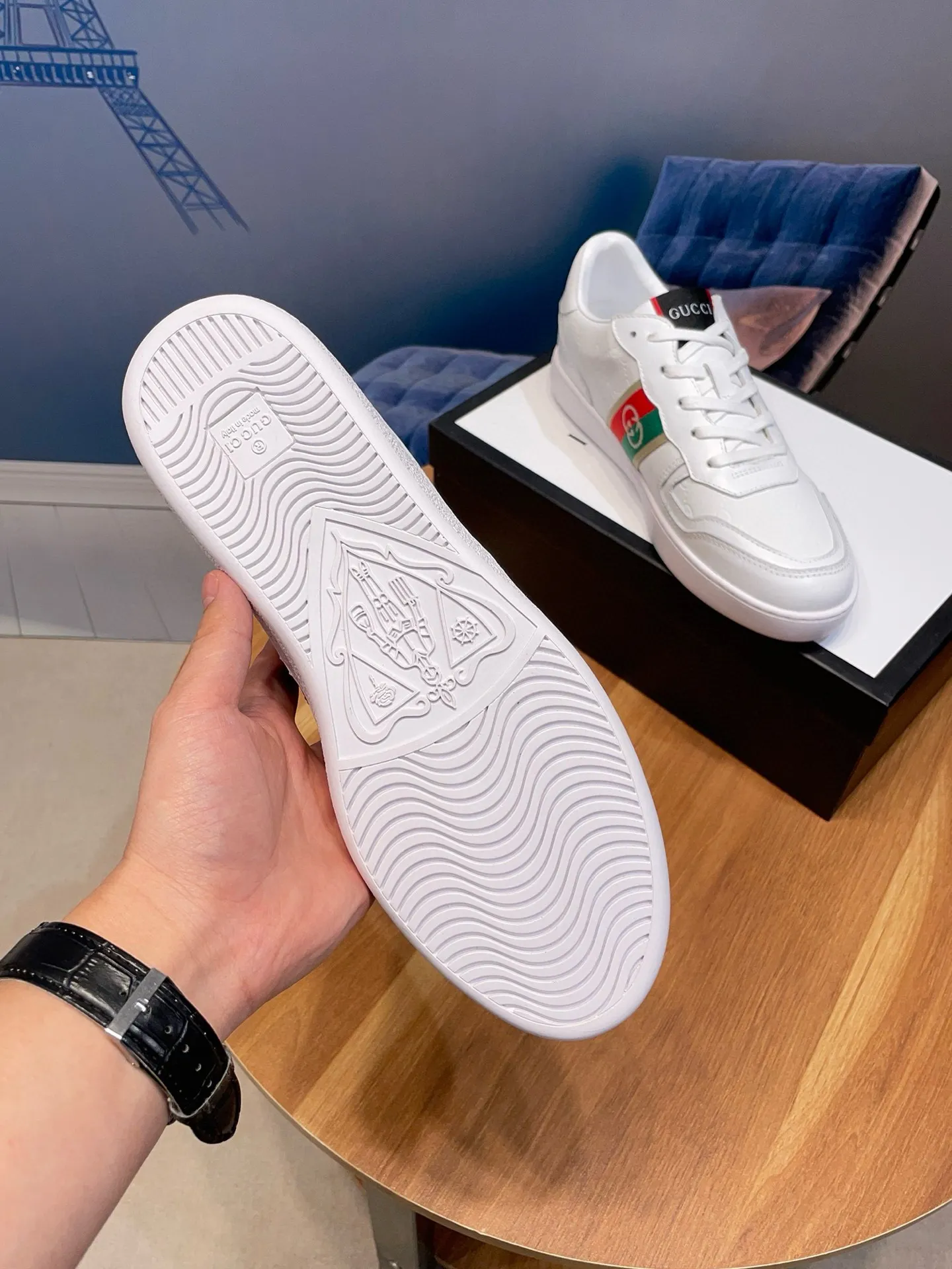 Men's clothing and shoes: 380💰New styles are here again! [Gucci Sports Men's Shoes] Gucci fashionable casual men's shoes🇨🇳Original 1:1 mold, new model debuts first💯Not high-profile but avant-garde, simple, low-key and fashionable, super versatile style🌿Made of original cowhide➕Sheepskin lining🎋The version is comfortable on the feet, first-class workmanship🍍Number: 38-44, customized 45